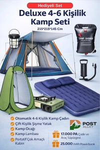 Deluxe 4-6 Kişilik Full Kamp Seti – Her Şey Dahil Konfor